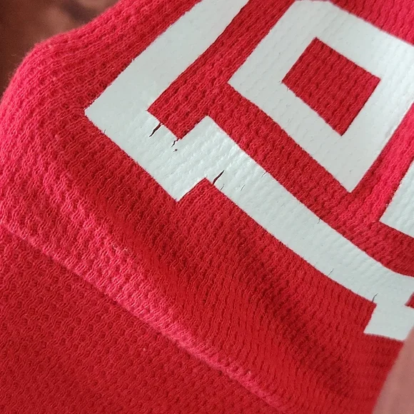 VS PINK Ribbed Longsleeve Top Red Size M - Picture 3 of 12